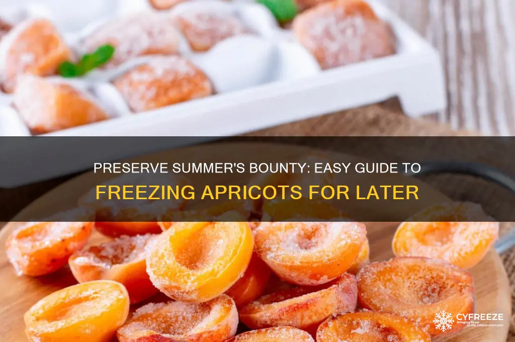 how to freeze apricots for later use