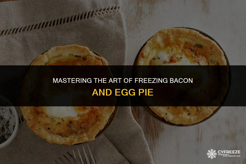 how to freeze bacon and egg pie