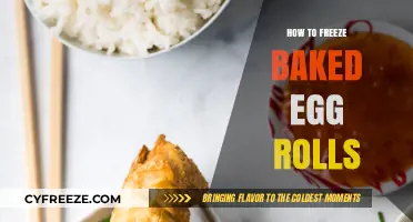 Master the Art of Freezing Baked Egg Rolls for Perfect Preservation
