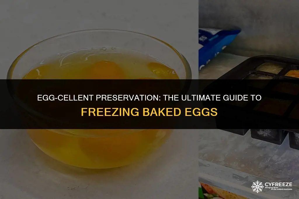 how to freeze baked eggs