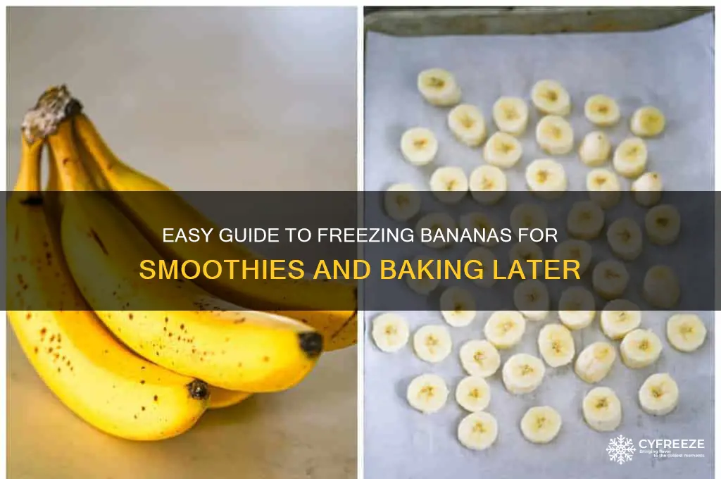 how to freeze bananas for later use
