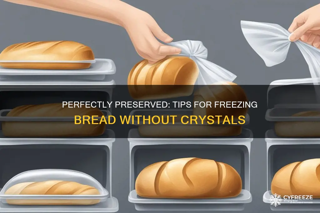 how to freeze bread without getting crystal