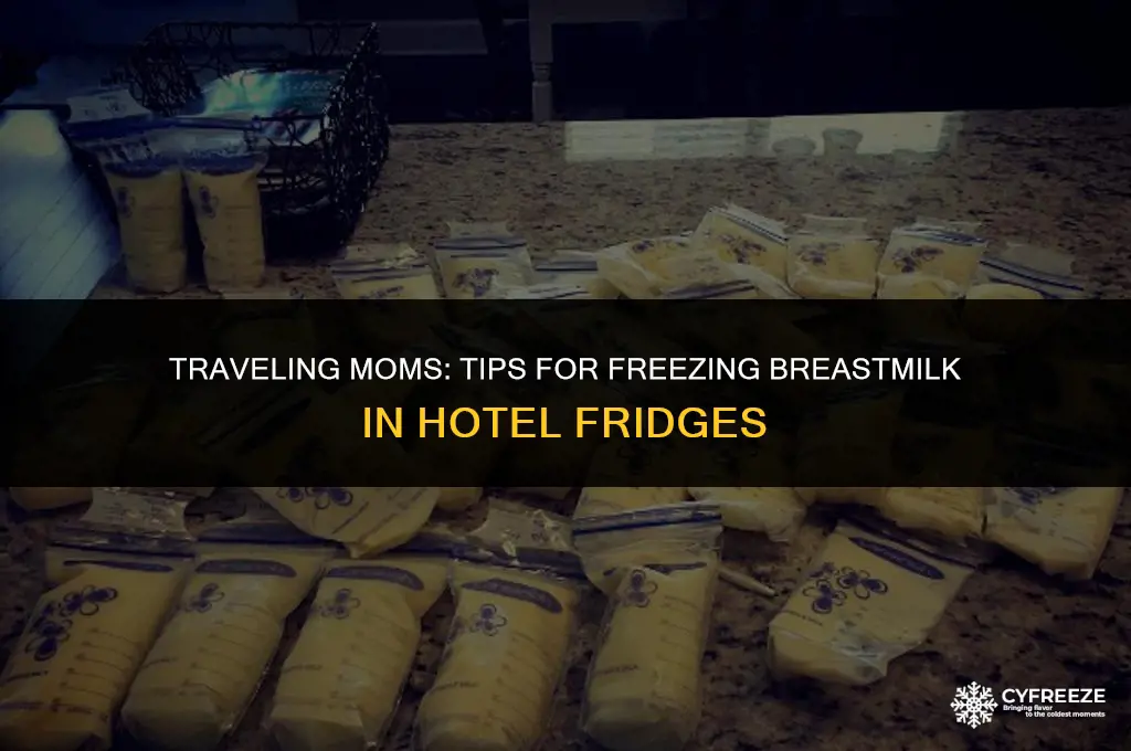 how to freeze breastmilk in hotel fridge