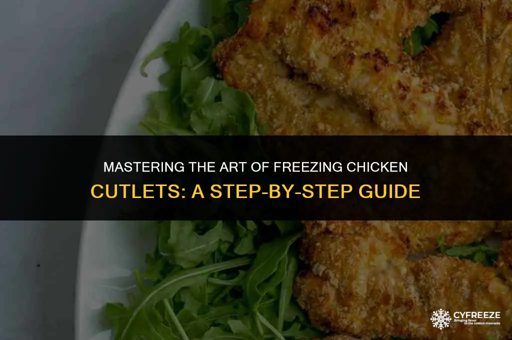 how to freeze chicken cutlets