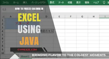 Freeze Excel Columns with Java: A Step-by-Step Guide