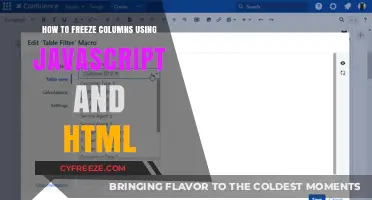 Master Freezing Columns in HTML Tables with JavaScript Techniques