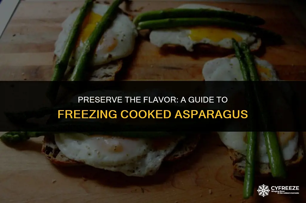 how to freeze cooked asparagus