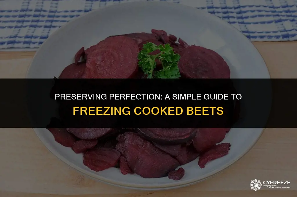 how to freeze cooked beets