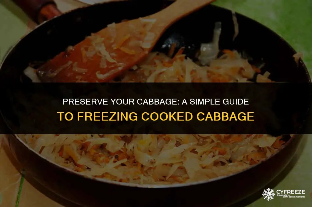how to freeze cooked cabbage