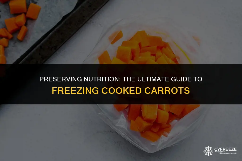 how to freeze cooked carrots