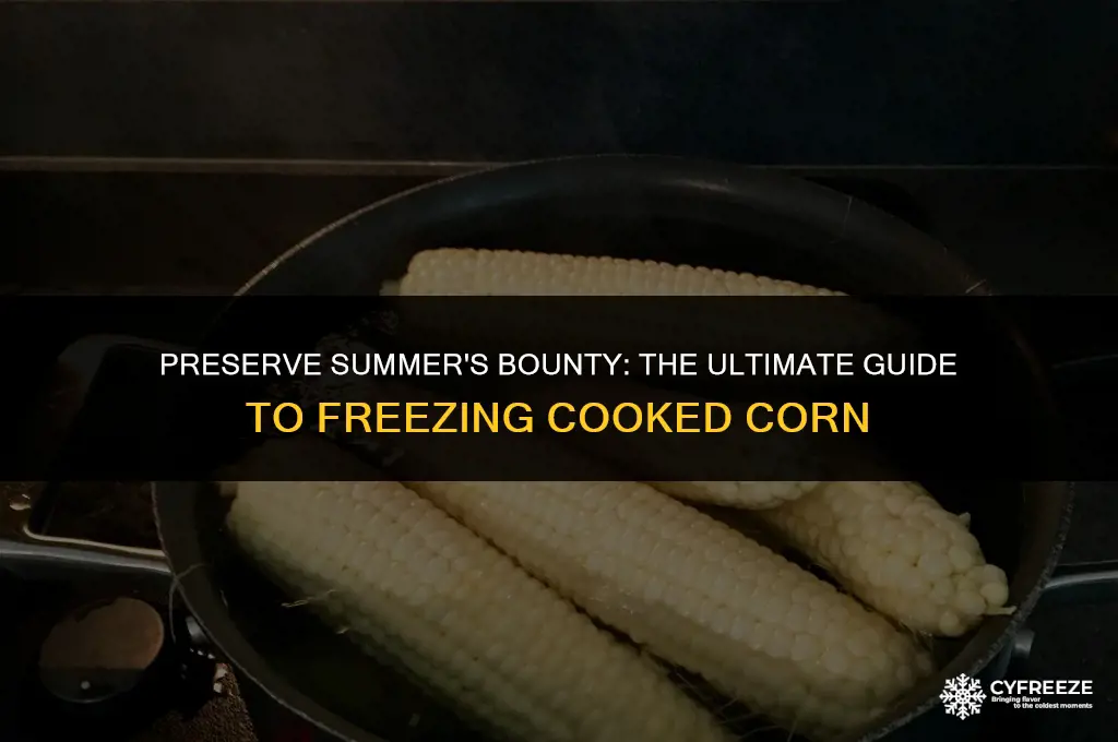 how to freeze cooked corn