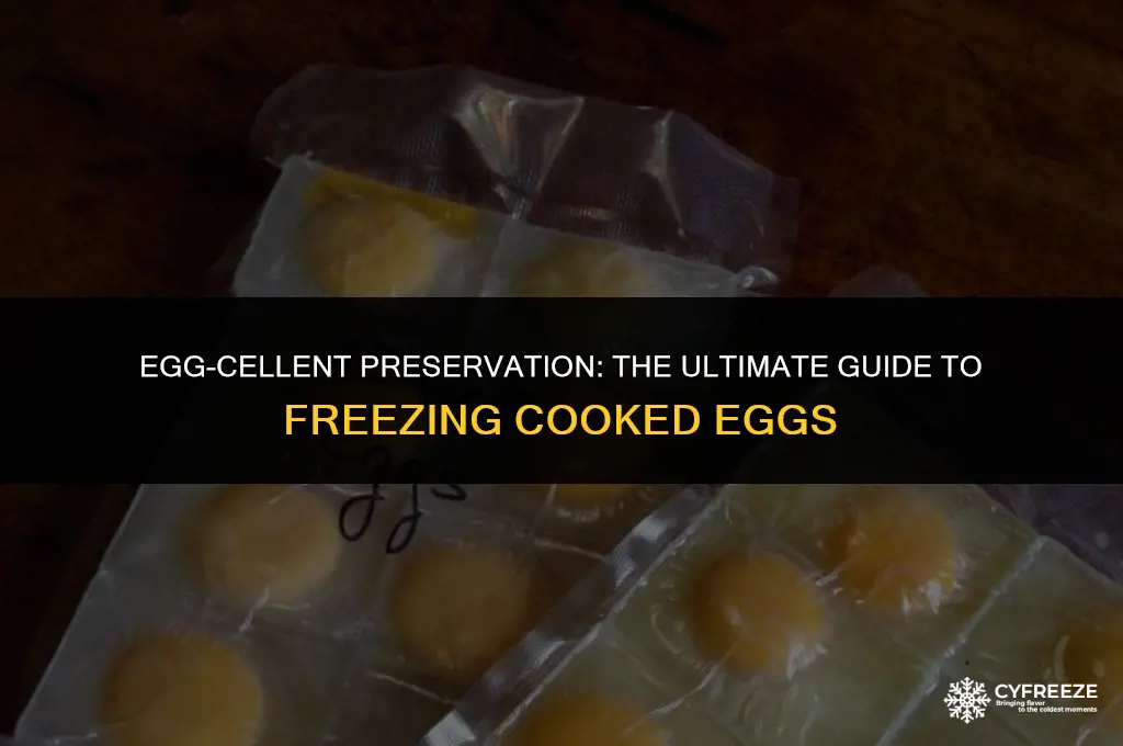 how to freeze cooked eggs