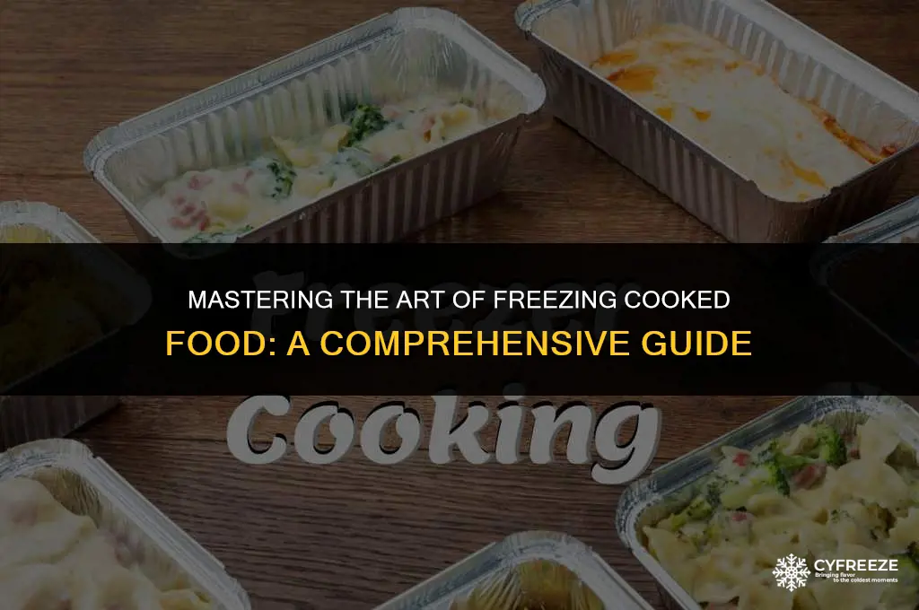 how to freeze cooked food