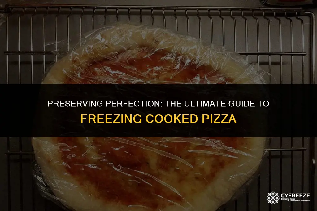 how to freeze cooked pizza