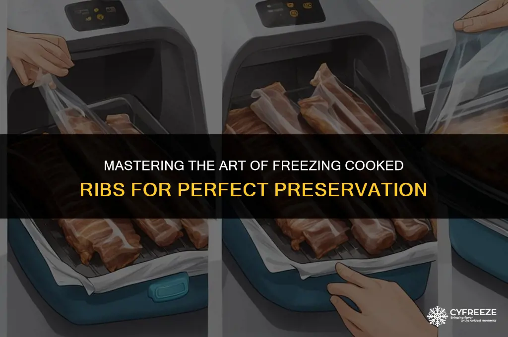 how to freeze cooked ribs