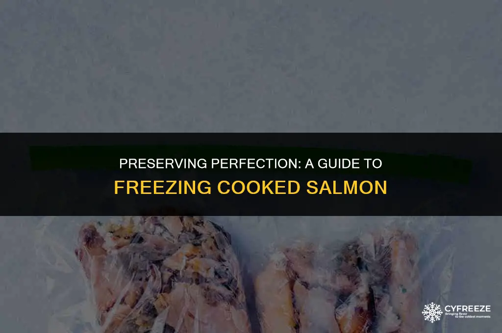 how to freeze cooked salmon