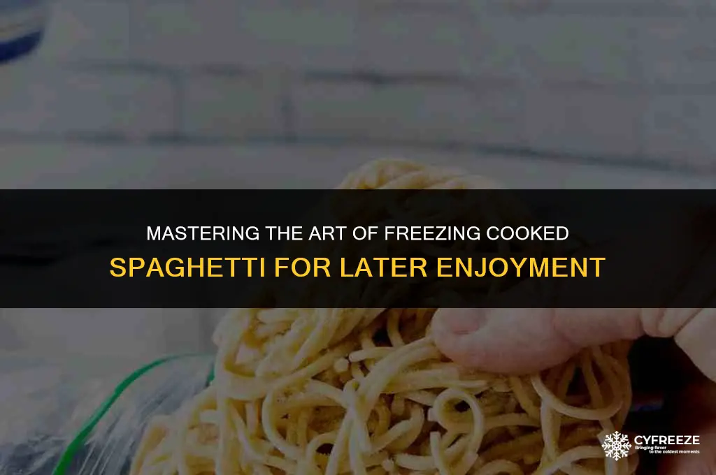 how to freeze cooked spaghetti