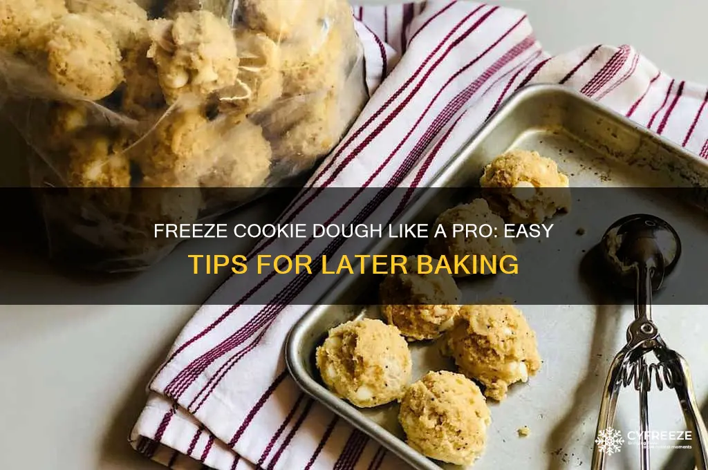 how to freeze cookie dough for later use