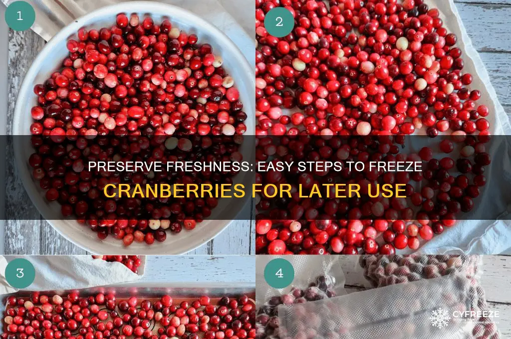 how to freeze cranberries for future use