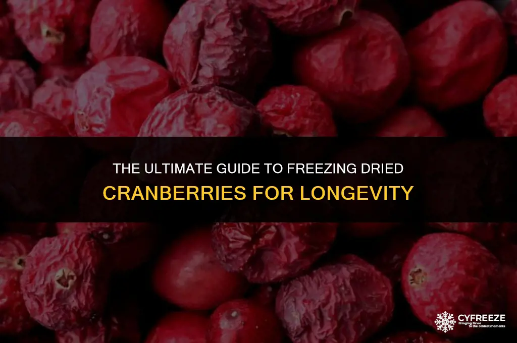 how to freeze dried cranberries
