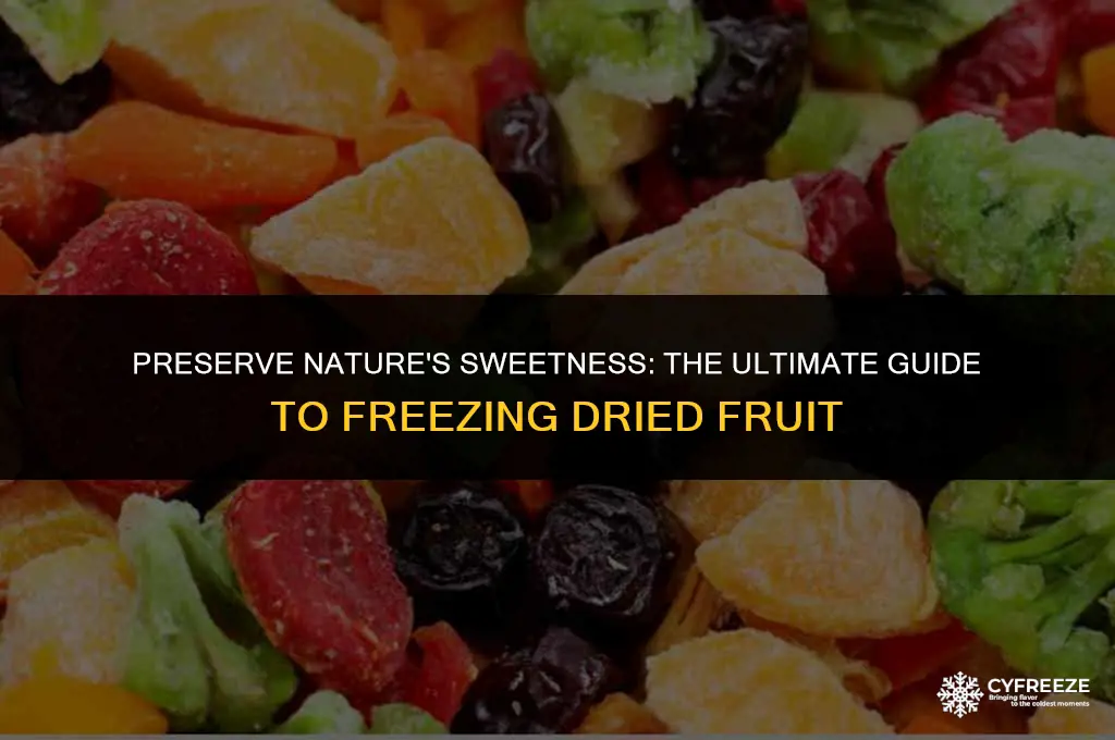 how to freeze dried fruit