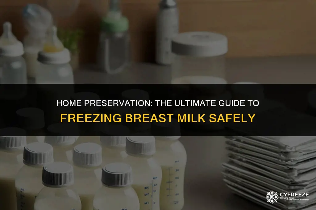 how to freeze dry breast milk at home