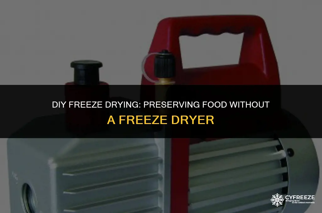 how to freeze dry food without a freeze dryer