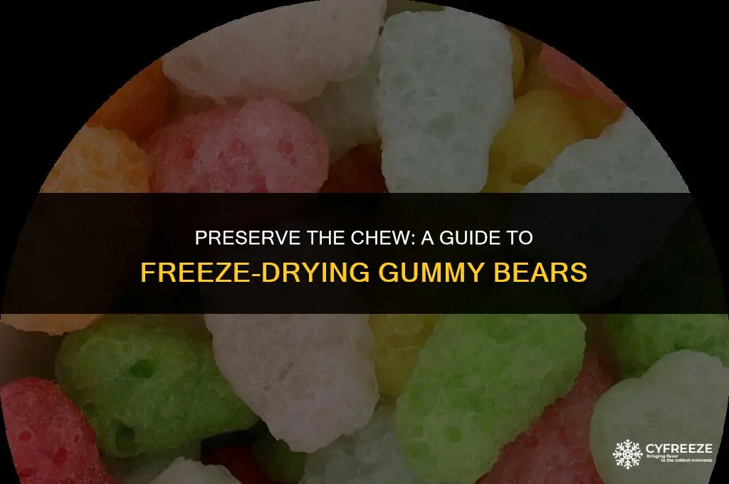 how to freeze dry gummy bears