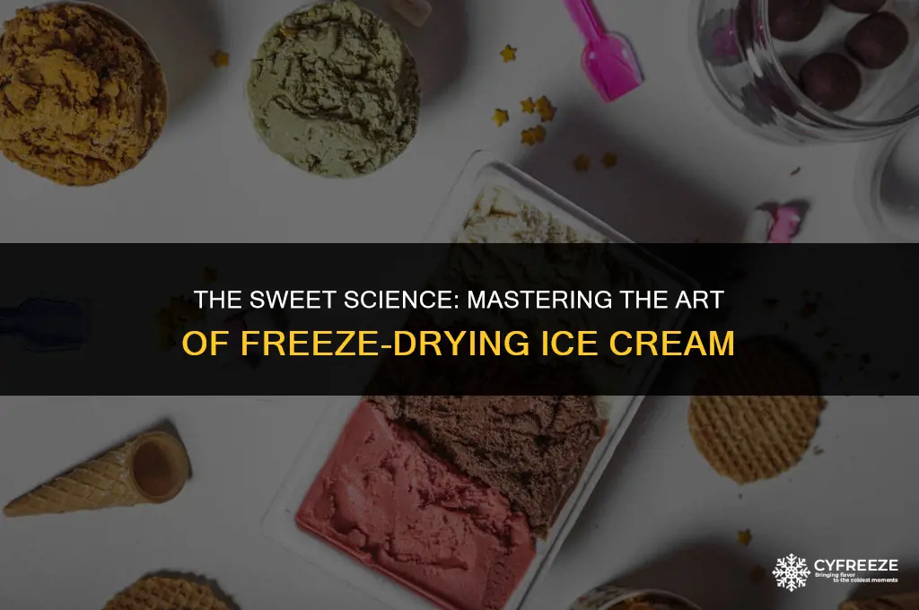 how to freeze dry ice cream