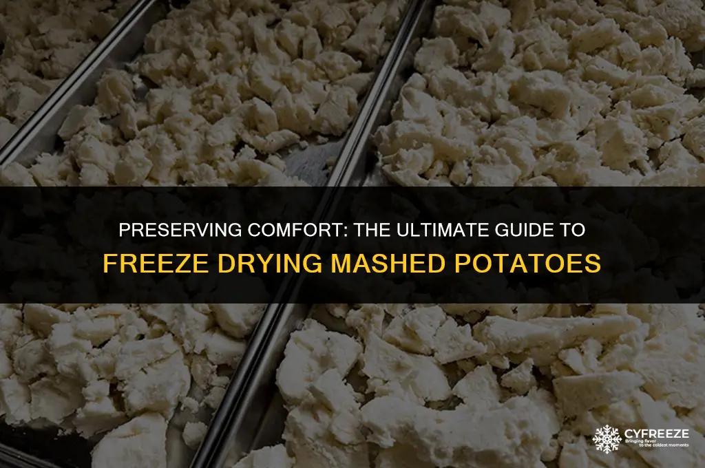how to freeze dry mashed potatoes