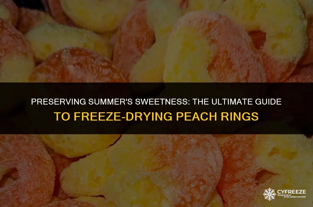how to freeze dry peach rings