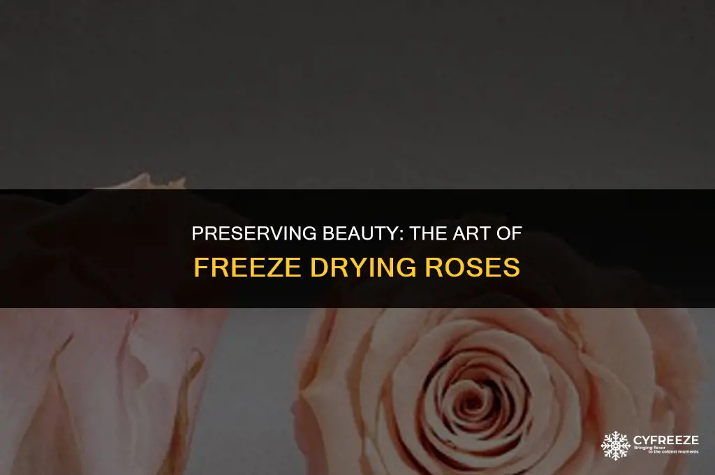 how to freeze dry roses