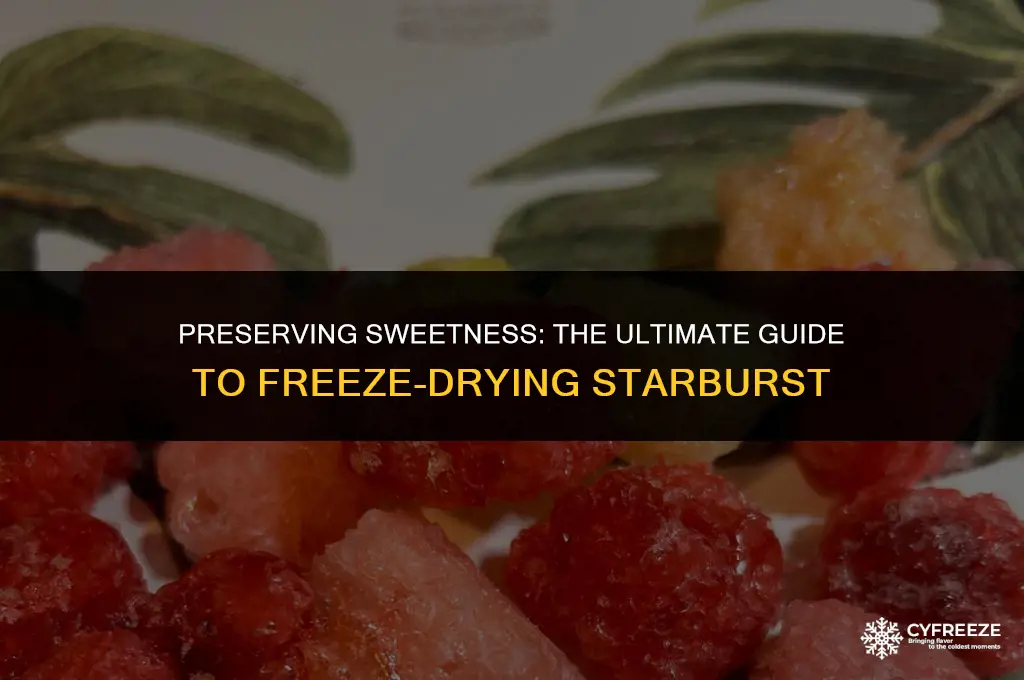how to freeze dry starburst