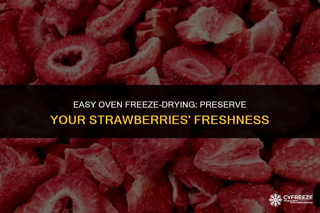 how to freeze dry strawberries in oven