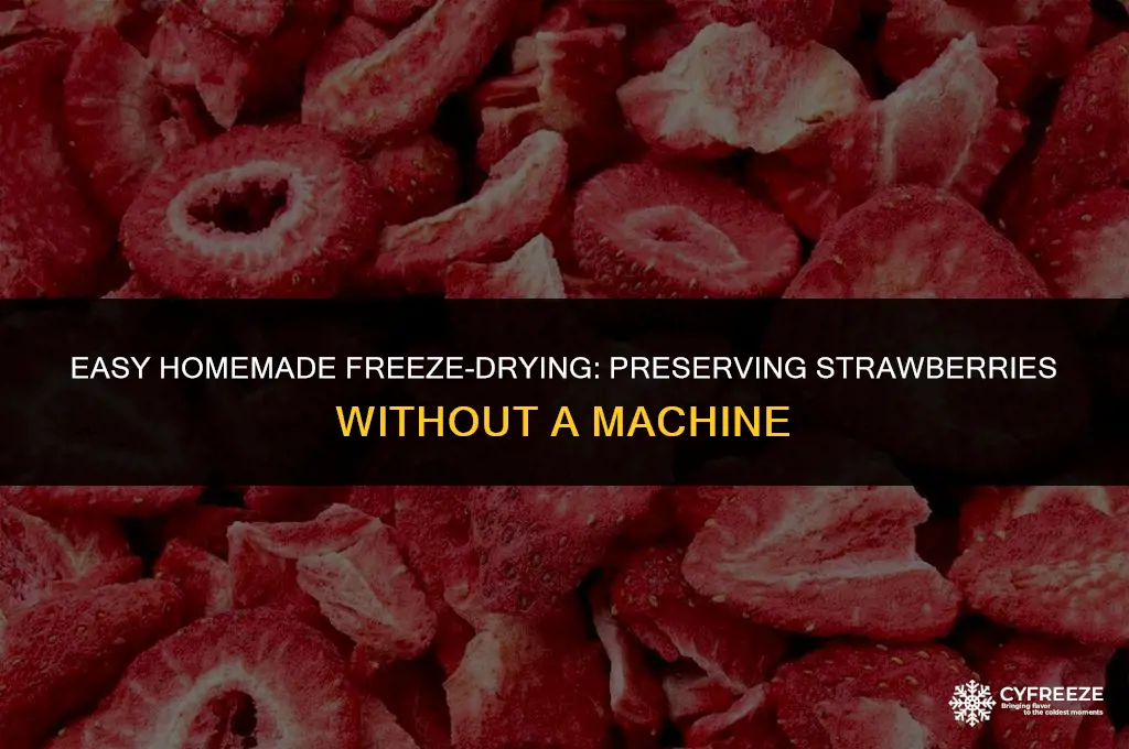 how to freeze dry strawberries without a machine