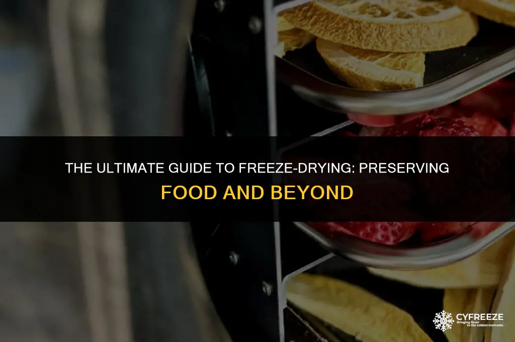 how to freeze dry stuff
