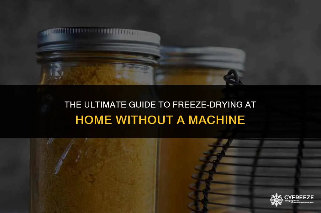 how to freeze dry without a machine