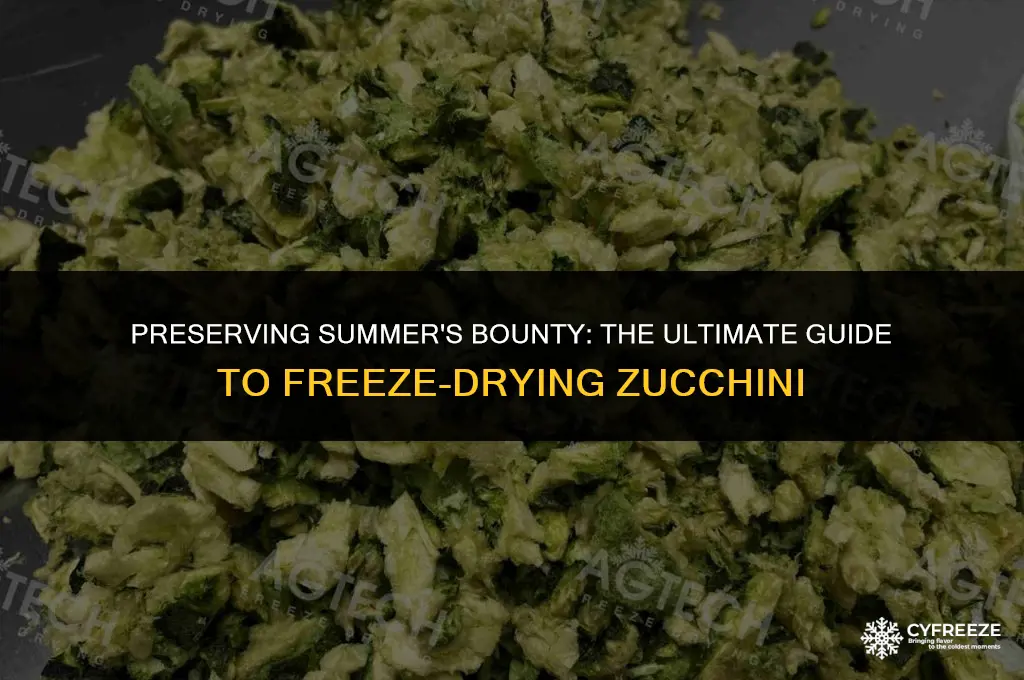 how to freeze dry zucchini