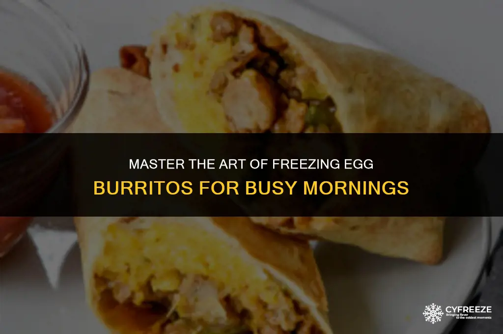 how to freeze egg burritos