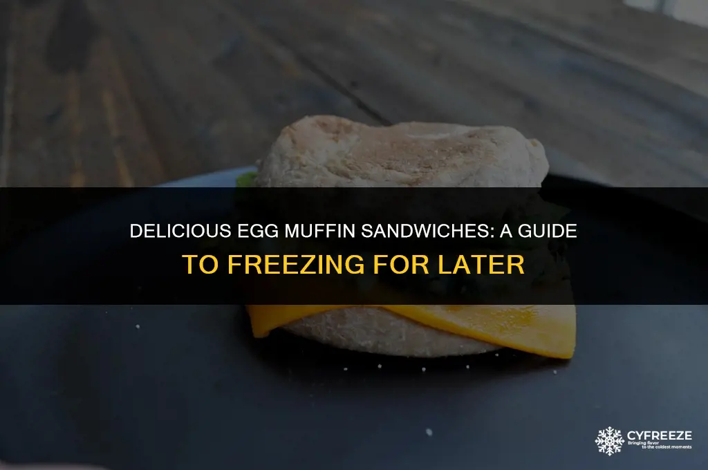how to freeze egg muffin sandwiches