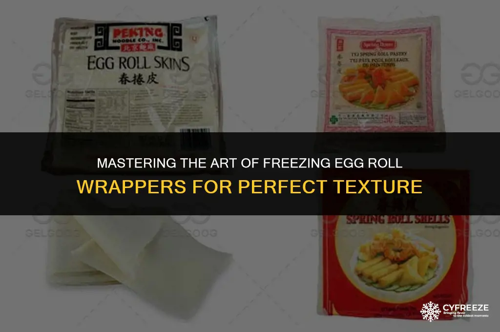 how to freeze egg roll wrappers
