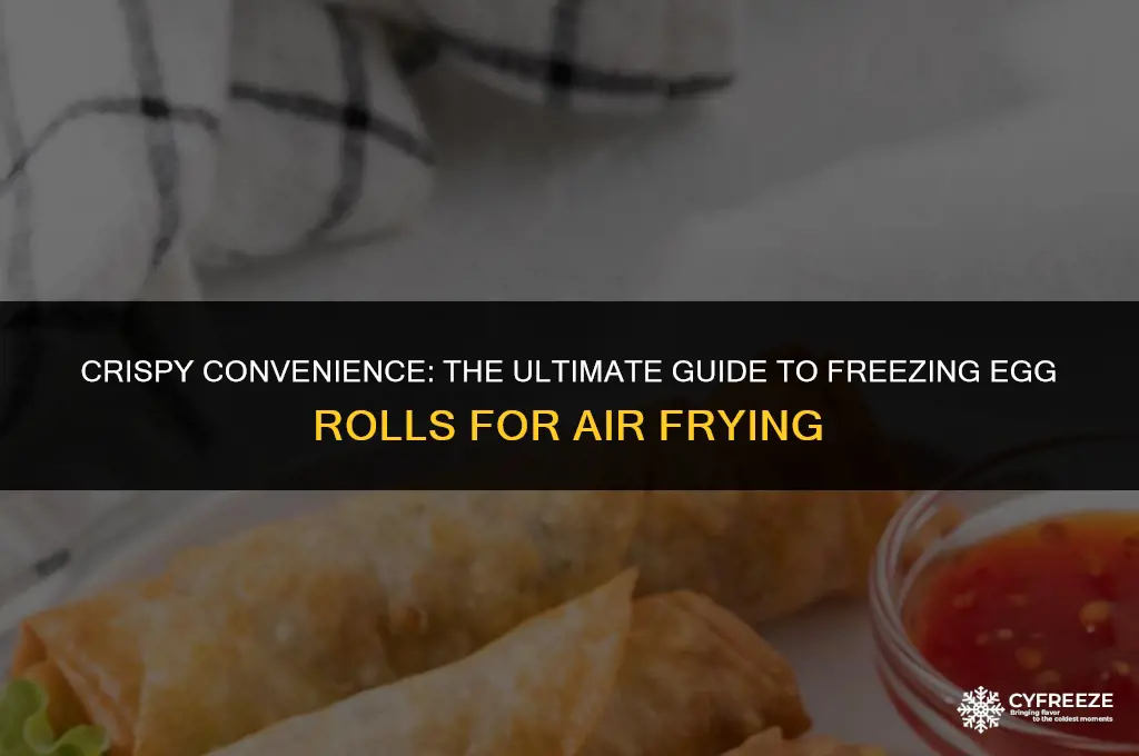 how to freeze egg rolls for airfryer