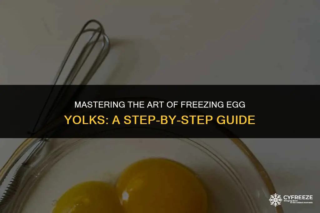 how to freeze egg yokls