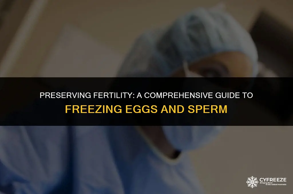 how to freeze eggs and sperm