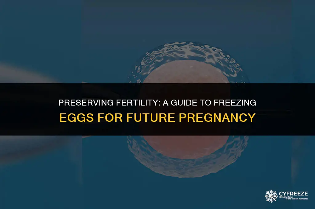 how to freeze eggs for future pregnancy