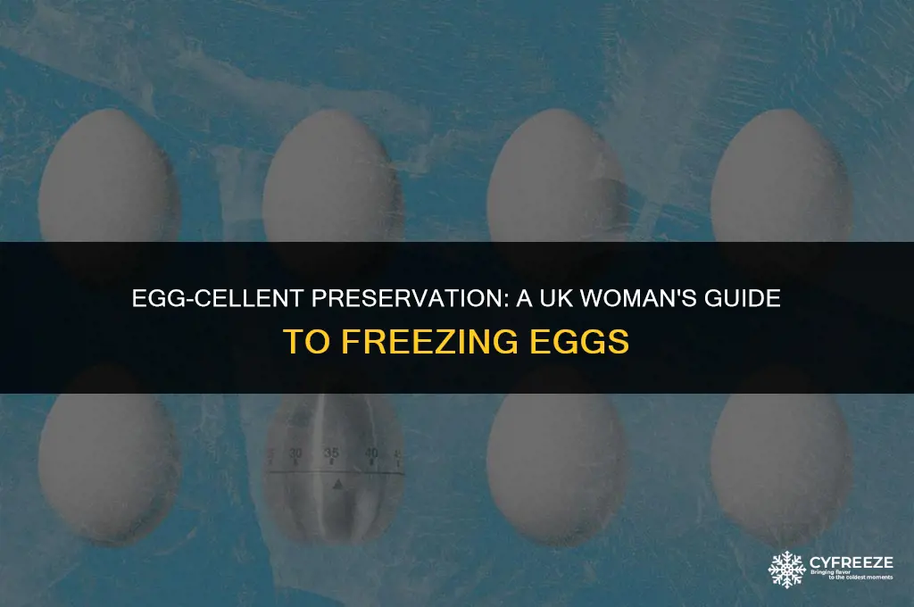 how to freeze eggs woman uk