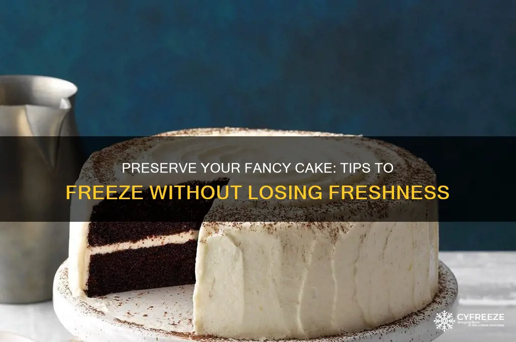how to freeze fancy cake without getting stale