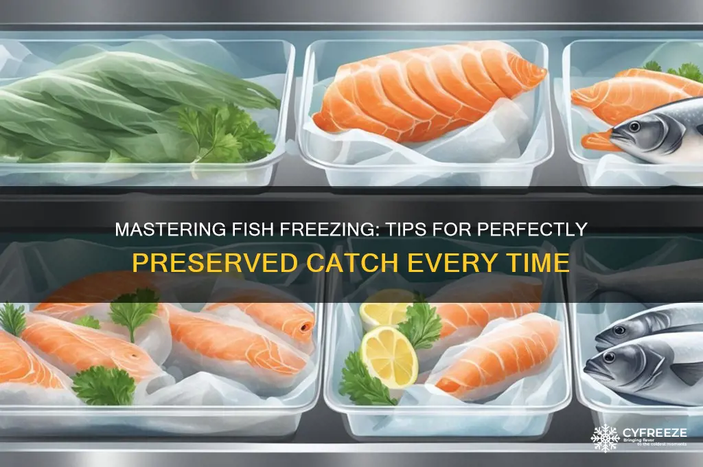 how to freeze fish to get comounted