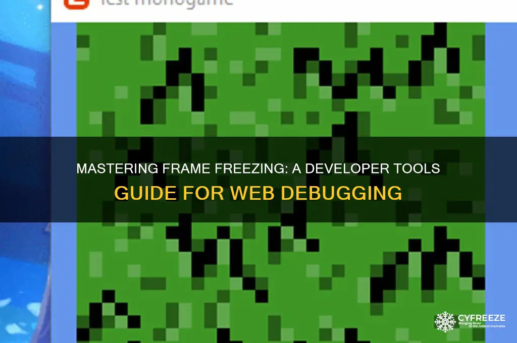 how to freeze frames using developer tools