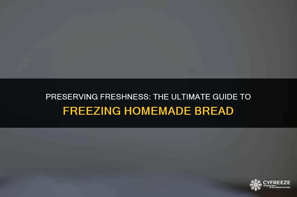 how to freeze fresh baked bread